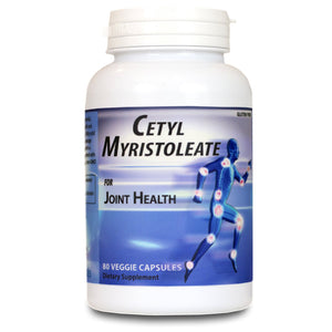 Cetyl Myristoleate 80 Veggie Capsules for Joint Relief * - Manufactured in the USA!